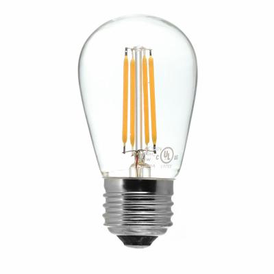 China Desktop 120V 4W e27 base led filament vintage S14 edison bulb 15 pack for sale