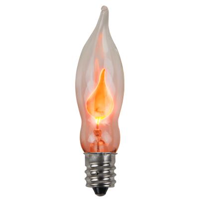 China Hotel 3w Candelabra Flash Flame Candle Lamp C7 C35 Tail Replacement Light Bulb for sale