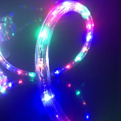 China Waterproof Colorful LANDSCAPE 120V 18ft LED Christmas Lighting 144leds Rope Lights for sale