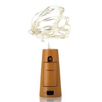 China Warm 2M Indoor Garland Wine Bottle Cork String 20 LED Battery Operated Light Decoration Festival Starry Light for sale