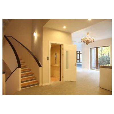 China Contemporary SMALL HOUSE RESIDENTIAL ELEVATOR CUSTOMIZED MARBLE FLOOR GOLDEN ETCHING for sale