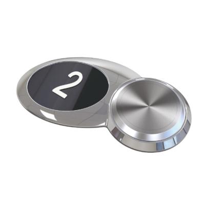 China High Quality Stainless Steel/Plastic Hairline Best Round LED Push Button For Elevator/Elevator Cop for sale