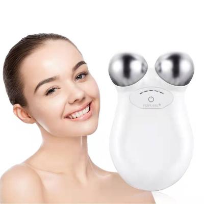 China Skin Tightening Trinity 2023 Popular Micro V-Tight Facial Massager Current Uplifting Mini Electric Facial Massager for sale