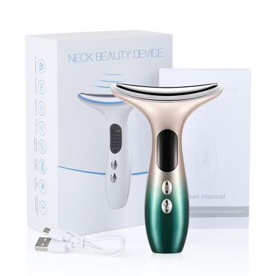 China Face EMS Beauty Device LED Photon Therapy Skin Lifting Neck Tighten Reduce Double Chin Anti Wrinkle Remove Skin Care Tools 106A65 for sale