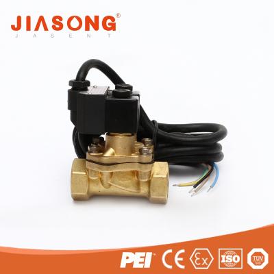 China Brass Customize High Performance 220v Gasoline Flange Connection Fuel Dispenser Mount Solenoid Valve for sale