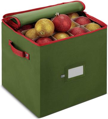 China Viable 4-layer Christmas ornament storage box organizer with dividers fits up to 64 ornament balls for sale