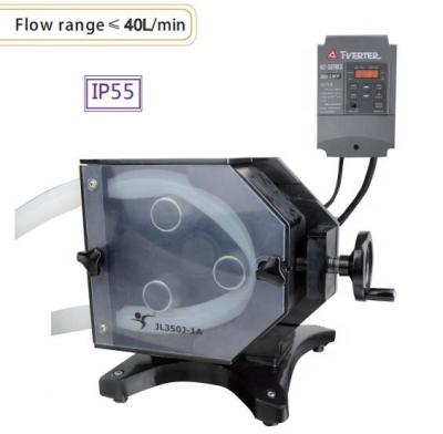 China Food And Beverage Industry AC Gear Motor Large Flow Peristaltic Pump for sale