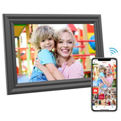 China Wireless Wifi Touch Screen Digital LCD Picture Frame 10 Inch WiFi Could With APP for sale