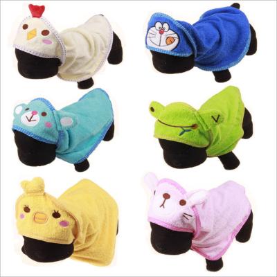 China Viable Cute Animal Bathing Towels Pet Bathrobes Dog Towels 6 Styles 3 Specifications for sale