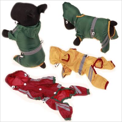 China Cat Dog Hood Rain Coat Pet Viable Raincoat Jacket Thoughtful Overalls Clothing for sale