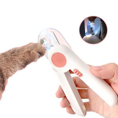 China Viable LED Dog Cat Nail Scissors Nail Sharpener Nail Clippers Beauty Kit Cleaning Tool for sale