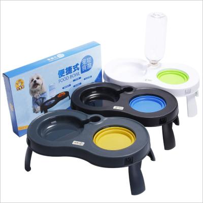 China Automatic Pet Waterer Dog Gravity Water Drinker Automatic Water Bowl and Feeder Automatic Water Bowl for sale