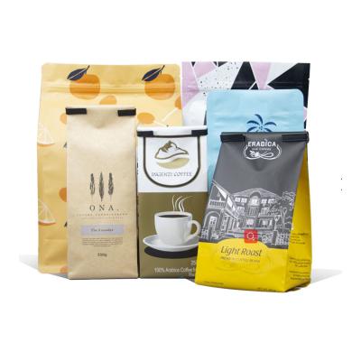 China Wholesale Printed Side Gusset Coffee Bean Packaging Bags Moisture Proof for sale