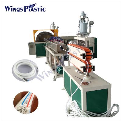 China PVC-faserverstärkte Schlauch-Extrusionslinie Kunststoffmaschine/ PVC-Gartenschlauch-Rohrmachmaschine zu verkaufen