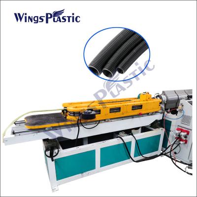 China Plastic Single Wall Corrugated Pipe Extrusion Machine Flexible Pipe Production Line 80kg/H for sale