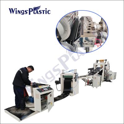 중국 단일 스크류 플라스틱 시트 압출기 기계 HDPE ＬＤＰＥ는 PVC 시트 압출 기계를 허리를 삐게 합니다 판매용