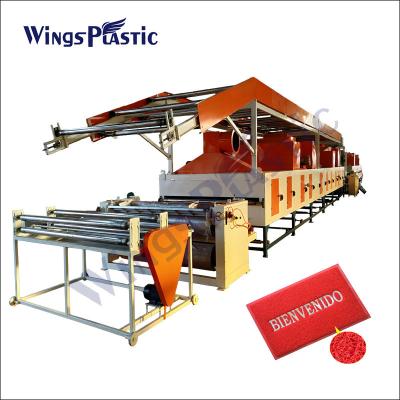 China 500kg/H Plastik-Mat Making Machine PVC pp. Mat Making Machine Eco Friendly zu verkaufen