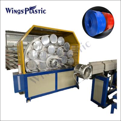 China Pvc lay flat hose production line/ Pvc fiber coated fire hose extrusion line for sale