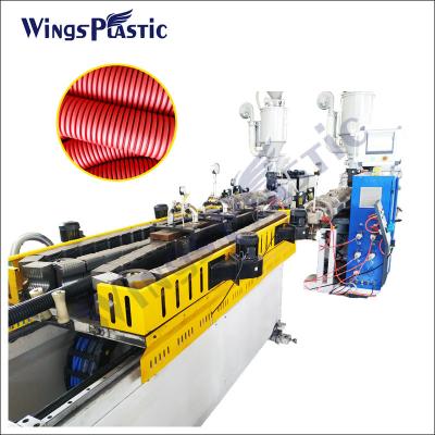 China PLC Control DWC Drainage Pipe Extrusion Line With Single Screw Extruder for sale