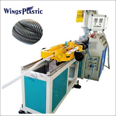 Chine Flexible Pp Pe Single Wall Corrugated Pipe Extruder Machine / Corrugated Hose Pipe Plastic Extruders Production Line à vendre