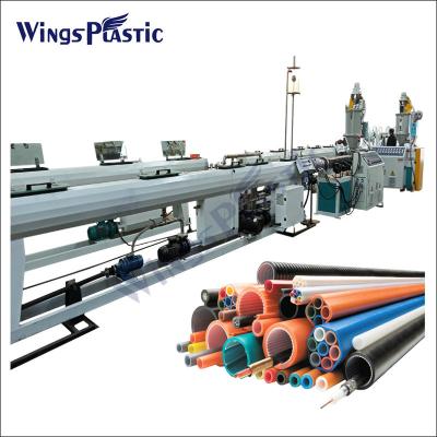 China Plastic Multiple Micorduct Sheathed Bundled Pipe Extrusion Production Line HDPE Silicon Core Microduct  Extrusion Machine Line for sale