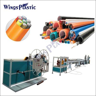 China HDPE Microduct Bundle Extruder Production Line HDPE Micro Duct Bundles Extrusion Making Machine for sale