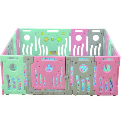 China Baby Playpen Children Safe Used Retractable Fence Plastic Barrier for sale