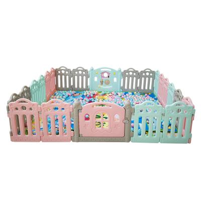 China Baby Safe Fence Plastic Child Safety Fence Playpen Play Yard For Baby for sale