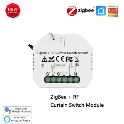 China Multipurpose High Quality Smart Tuya ZigBee+RF Curtain Switch Module Tuya Roller Motor Wifi RF Curtain Module for sale