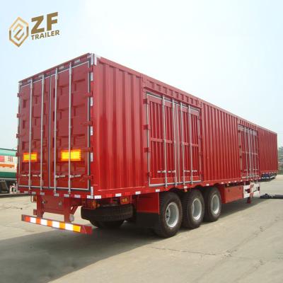 China Truck trailer China design new 53 ft enclosed dry van trailer cargo box semi trailer for sale for sale