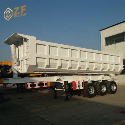 China Truck Trailer China Made Hydraulic Lifting Tipping Dump Tipper Semi Truck Trailer for sale