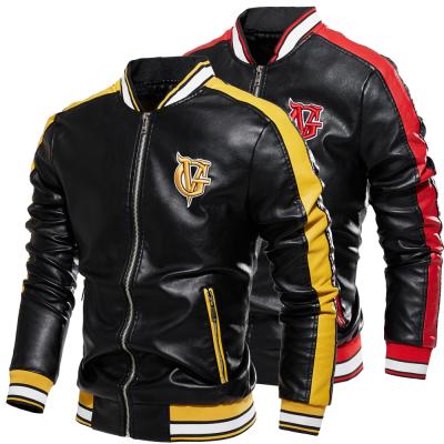 China Wholesale Men's Winter PU Material Leather Jacket QUICK DRY Jackets For Men's Motorcycle Jacket for sale