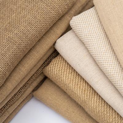 China Hessian Cotton Woven Jute Hessian Sofa Fabric 55% Jute 45% Cotton Hessian Hessian Fiber Woven Fabric Viable Woven Fabric Hessian Sofa Fabric for sale