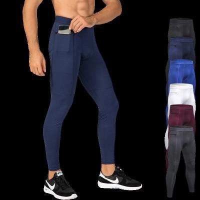 China Antibacterial Mens Gym Running Fitness Workout Sports Tights Quick Dry Fit Men for sale