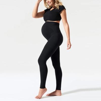 China Wholesale High Quality Antibacterial Comfortable Workout Maternity Wear Fitness High Waist Plus Women Pregnant Maternity Legging Size for sale