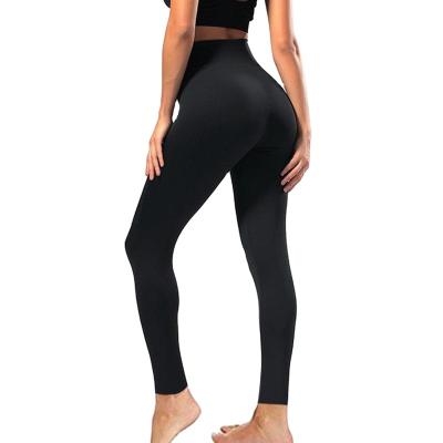 China 92%Polyester 8%Spandex Buttery Soft Anti Pilling Yoga Pants Leggings Plus Size High Waist Black Leggings For Women for sale