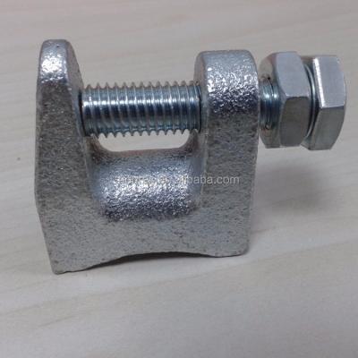 China Heavy duty cast iron beam clamps galvanized for sale