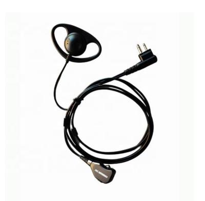 China CP200 ear hook D type earphones, with D type earhook and PTTs earpiece comfortable for sale