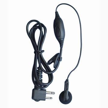 China Single Ear Hook Wire with Built-in PTTs or Vox and Earbud PTTs, Pmln4442 Earphone for sale