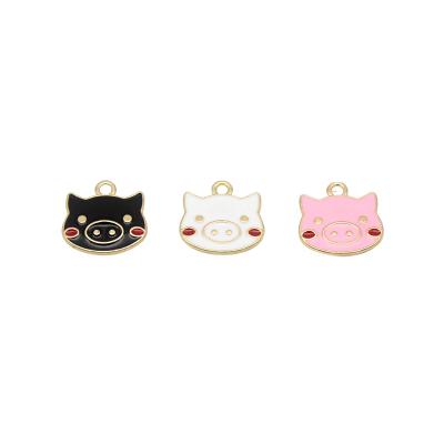 China High Quality Pig Oil DIY Jewelry Accessory DIY Jewelry Drip Pendant Accessories Necklace Bracelet Black Pink Earrings High Quality for sale