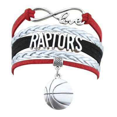 China Infinity Love CLASSIC Love Raptors Basketball Charm Bracelets Basketball Team Bracelet For Women Men Gift Customize for sale