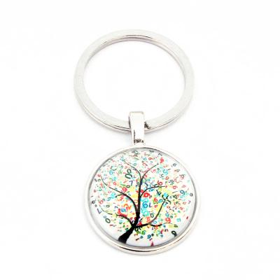 China Tree Key Chain Crystal Charm Keychain Alloy Keychain Factory Made Gift For Women Men Gift for sale