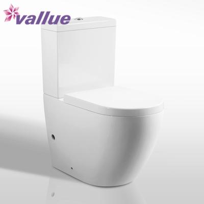 China Hot Selling Double-Flow Ceramic Chest Of Drawers Bathroom WC Sanitaryware Two Piece Toilet Bowl Water Closet for sale