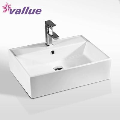 China Italian Western Style Bathroom Design Cabinet Table Top Ceramic Wash Basin Parts for sale