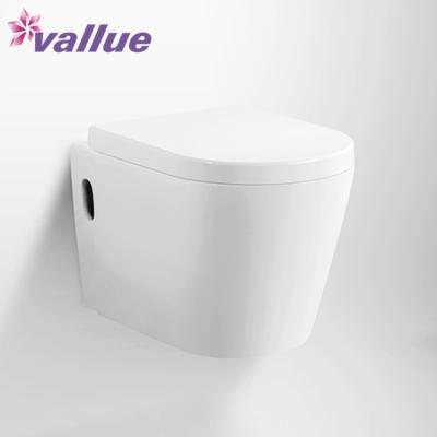 China Double-Flow China Manufacturing Method Lavatory Flush Wall Hang WC Girls Toilet for sale