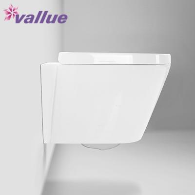 China Double-Flux Factory Directly Supplied Porcelain Modern Toilet Rimless Lavatory Wall Hung Ceramic Sanitary Ware for sale