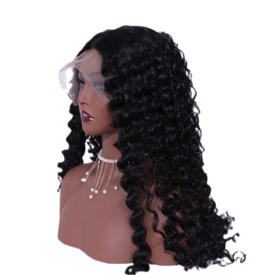 China Synthetic Lace Front Wigs Long Wavy Curly Heat Resistant Fiber Natural Matching Lace Hair For Black Women for sale