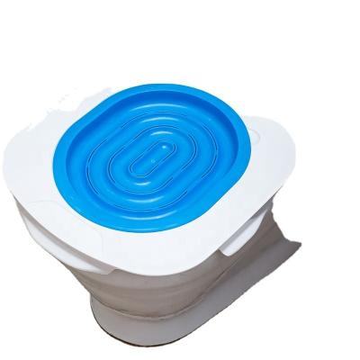 China With Manual White Blue Rounded Cat Toilet Training Kit Instruction Travel Pet Supplies YICHONG for sale