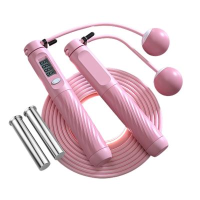 China Durable 2022 Wholesale Digital Screen Display Gym Fitness Workout Custom Print Smart Skipping Speed Jump Rope for sale