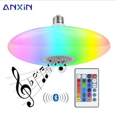 China Contemporary RGB Smart Music Player With Music Lights Speaker 24W LED Remote Blueteeth Wireless Flying Lights for sale